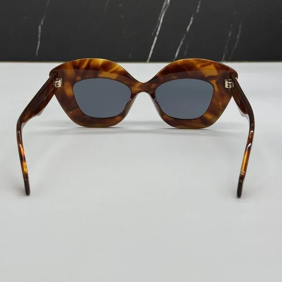 NEW LOEWE LW40127I 53V WOMEN SUNGLASSES HAVANA SQUARE LOEWE EYEWEAR